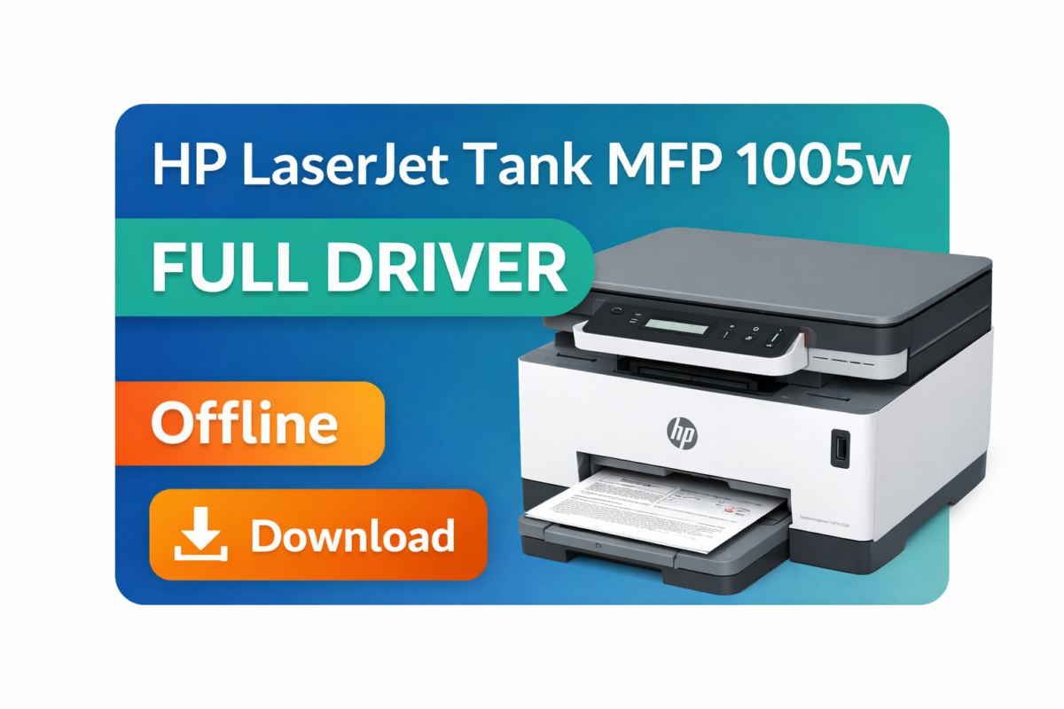 HP LaserJet Tank MFP 1005w Driver Download